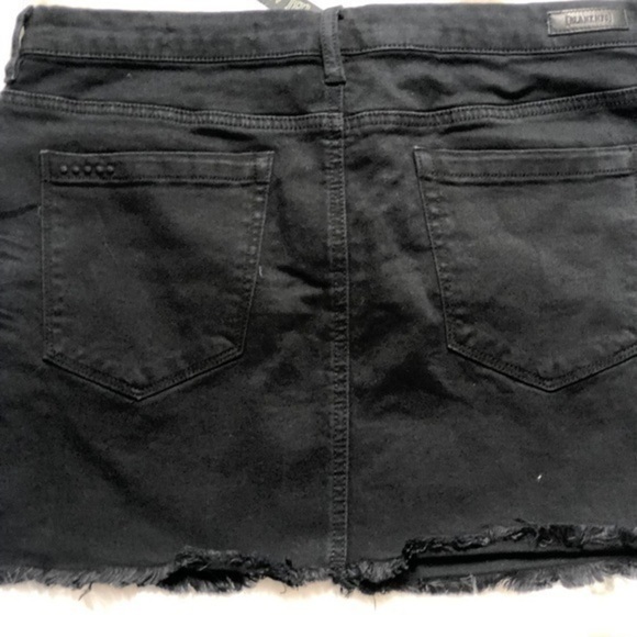 Blank NYC Lace Up Denim Jean Mini Skirt - Picture 7 of 9